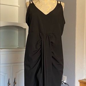 Black midi dress